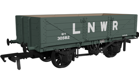 Rapido Trains 950004 OO Gauge LNWR D84 4-Plank Open – No.30582 LNWR Grey