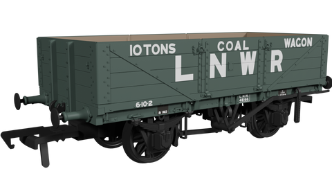 Rapido Trains 950013 OO Gauge LNWR D90 4-Plank Open – No.48166 LNWR Loco Coal