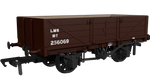 Rapido Trains 950016 OO Gauge LNWR D90 4-Plank Open – No.256069 LMS Bauxite (post-1936)