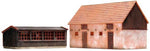 Artitec 10.198 HO/OO Gauge Chicken Coop and Pig Sty Kit (Unpainted)