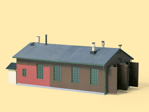 Auhagen 11332 HO/OO Gauge Double Track Locomotive Shed Kit