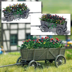 Busch 1228 HO/OO Gauge Wooden Cart with Flowers