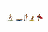 Noch 15853 HO/OO Gauge Surfers (5) Figure Set