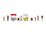 Noch 16229 HO/OO Gauge At the Hot Dog & Ice Cream Stand Themed Figure Set