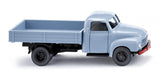 Wiking 035201 HO Gauge Flatbed lorry (Opel Blitz) pastel blue