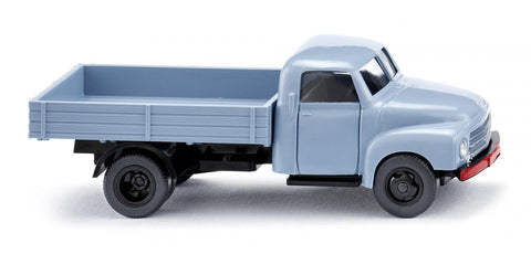 Wiking 035201 HO Gauge Flatbed lorry (Opel Blitz) pastel blue