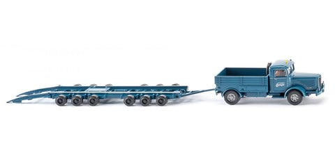 Wiking 059001 HO Gauge Culemeyer low-loader (Büssing 8000) "ME"