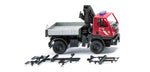 Wiking 060131 HO Gauge Fire brigade - Unimog U 20 with loading crane