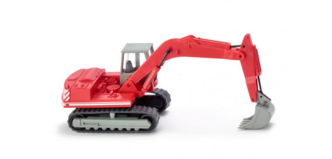 Wiking 066007 HO Gauge Crawler excavator - red