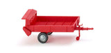 Wiking 088702 HO Gauge Manure spreader Fortuna - red