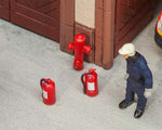 Faller 180950 HO/OO Gauge Fire Extinguishers (6) & Hydrants (2) Kit I