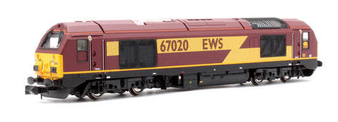 Dapol 2D-010-015 N Gauge Class 67 020 EWS Red/Gold