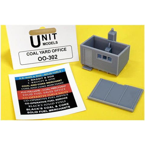 Unit Models OO-302P OO/HO Gauge Coal Office (Black)