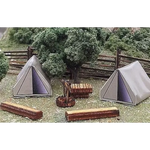 Osborn Model Kits 3113 N Gauge Camping Scene Laser Cut Kit