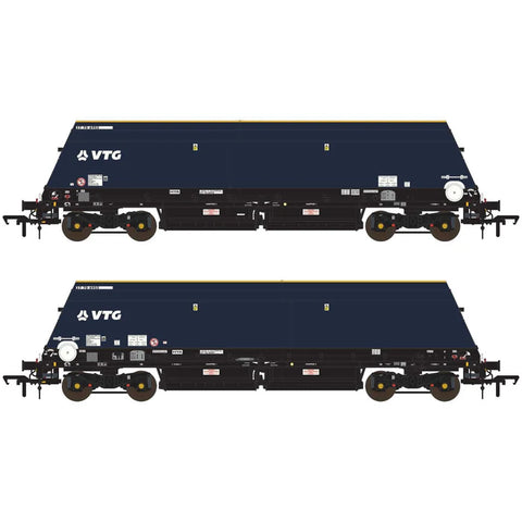 Accurascale 3147 OO Gauge Cutdown HYA ex-Biomass - Blue/Black with VTG (Pack 1) w Tail Light