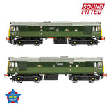 Bachmann 32-334SF OO Gauge Class 25/3 D7672 'Tamworth Castle' BR Two-Tone Green (Full Yell. Ends)