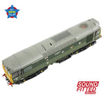 Bachmann 32-334SFX OO Gauge Class 25/3 D7672 'Tamworth Castle' BR Two-Tone Green (Full Yell. Ends)