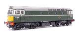 Heljan 3376 OO Gauge Class 33/2 D6591 BR Green Small Yellow Panels