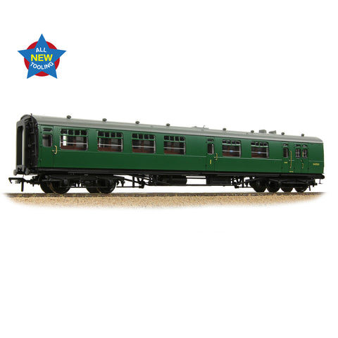 Bachmann 34-761 OO Gauge SR Bulleid Brake Composite Corridor 10" Vents BR (SR) Green