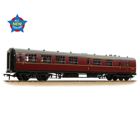 Bachmann 34-762 OO Gauge SR Bulleid Brake Composite Corridor 10" Vents BR Maroon