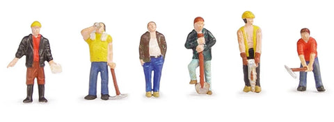 Bachmann 36-042 OO Gauge Construction Workers/Builders Figures