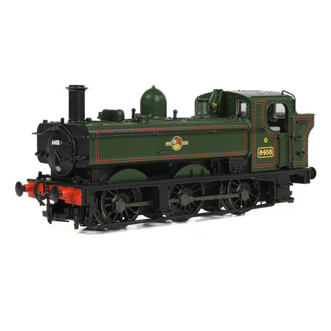 Graham Farish 371-987A N Gauge GWR 64XX Pannier Tank 6408 BR Lined Green (Late Crest)