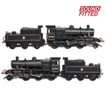 Graham Farish 372-626BSF N Gauge LMS Ivatt 2MT 46474 BR Lined Black (Early Emblem)(DCC SOUND)