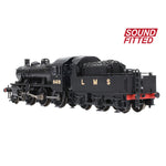 Graham Farish 372-627ASF N Gauge LMS Ivatt 2MT 6418 LMS Black (DCC SOUND)