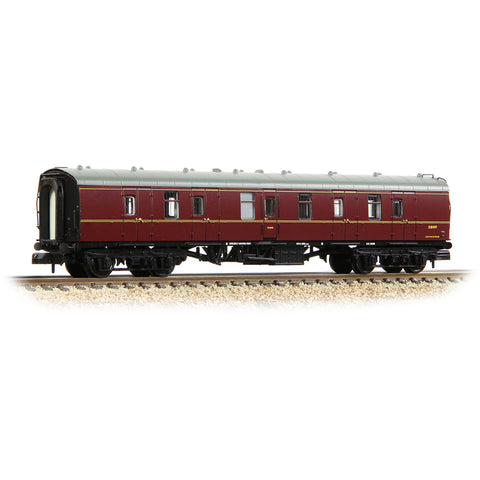 Graham Farish 374-036D N Gauge BR Mk1 BG Brake Gangwayed Coach BR Maroon