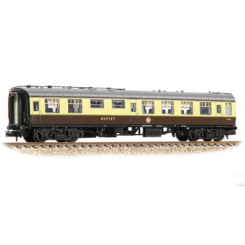 Graham Farish 374-109B N Gauge BR Mk1 RMB Restaurant Miniature Buffet Coach BR (WR) Chocolate & Cream