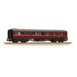 Graham Farish 374-512B N Gauge GWR Hawksworth Brake Second Corridor BR Maroon