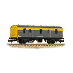 Graham Farish 374-645 N Gauge BR Mk1 QPV (Ex-CCT) Covered Carriage Truck BR Engineers Grey & Yellow