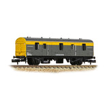 Graham Farish 374-645 N Gauge BR Mk1 QPV (Ex-CCT) Covered Carriage Truck BR Engineers Grey & Yellow