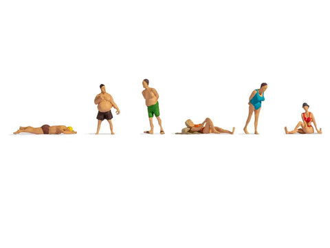 Noch 38300 N Gauge Sunbathers Hobby Figure Set