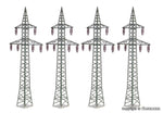 Kibri 38533 HO/OO Gauge Electricity Pylons (4) Kit