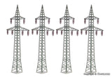 Kibri 38533 HO/OO Gauge Electricity Pylons (4) Kit