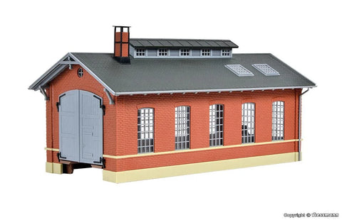 Kibri 39307 HO/OO Gauge Single Track Engine Shed Kit