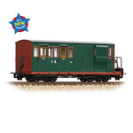 Bachmann 394-080 OO-9 Gauge Ffestiniog Railway Brake Third No. 10 FR Green with Red Ends