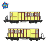 Bachmann 394-081 OO-9 Gauge Ffestiniog Railway Brake Third No. 2 FR Yellow & Crimson