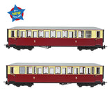 Bachmann 394-100 OO-9 Gauge Ffestiniog Railway 'Tin Car' Saloon Third No. 119 FR Crimson & Cream