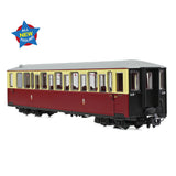 Bachmann 394-100 OO-9 Gauge Ffestiniog Railway 'Tin Car' Saloon Third No. 119 FR Crimson & Cream