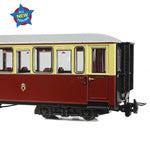 Bachmann 394-100 OO-9 Gauge Ffestiniog Railway 'Tin Car' Saloon Third No. 119 FR Crimson & Cream