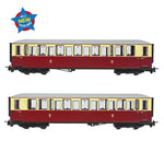 Bachmann 394-100A OO-9 Gauge Ffestiniog Railway 'Tin Car' Saloon Third No. 120 FR Crimson & Cream