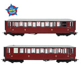 Bachmann 394-101 OO-9 Gauge Ffestiniog Railway 'Tin Car' Saloon Third No. 119 FR Maroon