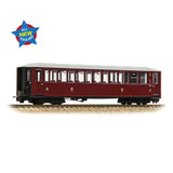 Bachmann 394-101A OO-9 Gauge Ffestiniog Railway 'Tin Car' Saloon Third No. 120 FR Maroon