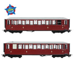 Bachmann 394-101A OO-9 Gauge Ffestiniog Railway 'Tin Car' Saloon Third No. 120 FR Maroon