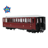 Bachmann 394-101A OO-9 Gauge Ffestiniog Railway 'Tin Car' Saloon Third No. 120 FR Maroon