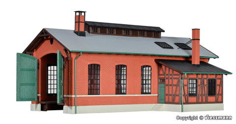 Kibri 39436 HO/OO Gauge Single Track Engine Shed Eschbronn Kit