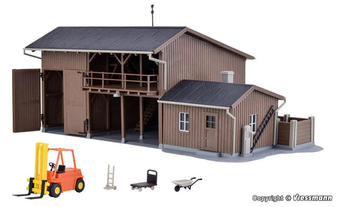 Kibri 39815 HO/OO Gauge Tool Shed with Forklift Kit