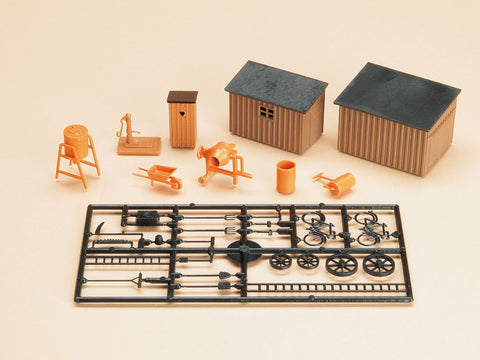 Auhagen 42571 HO/OO Gauge Outhouse Shed and Tools Kit